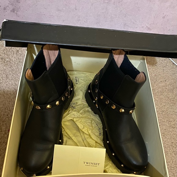 TwinSet Studded Chelsea Boots - Picture 6 of 12